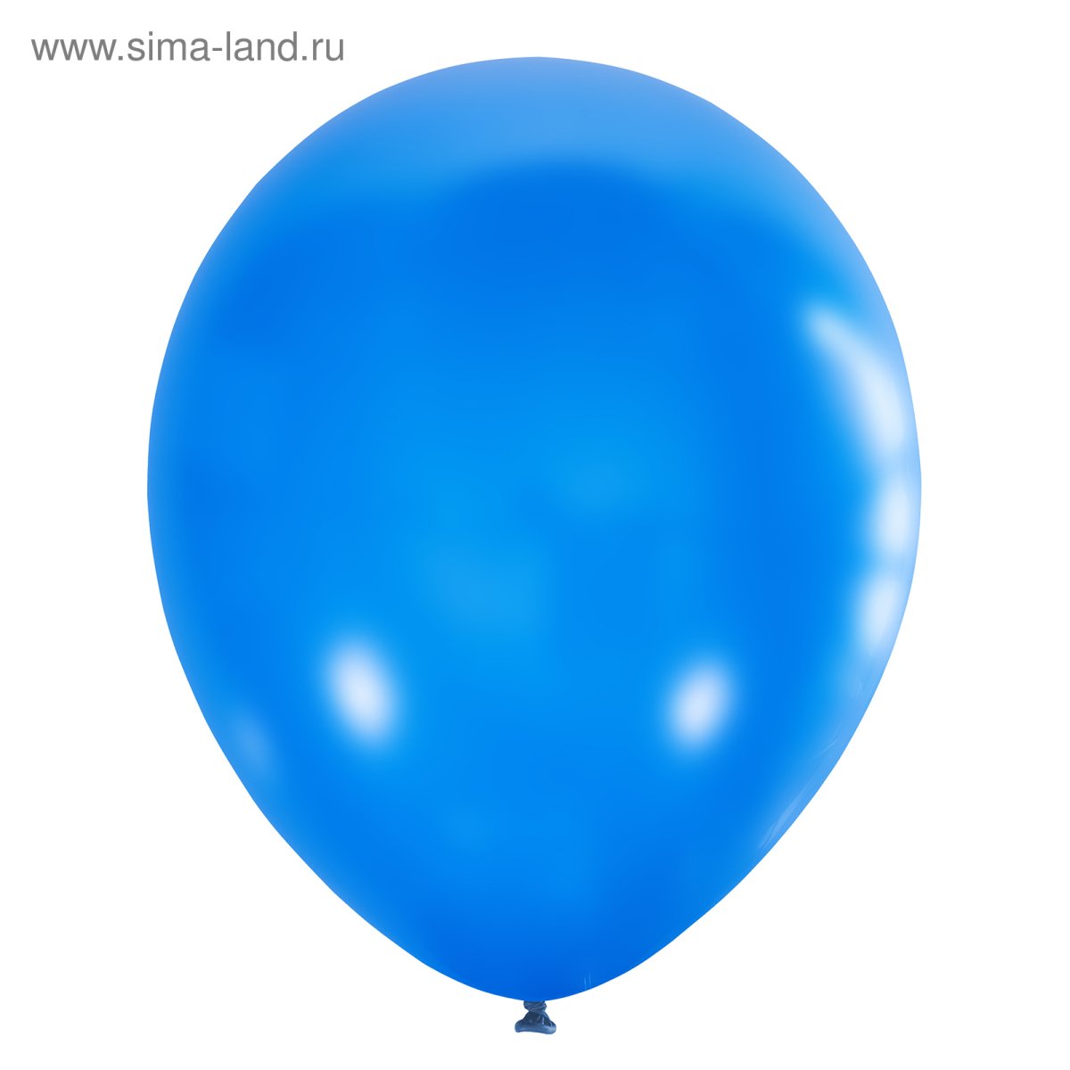 Синий шарик на прозрачном фоне