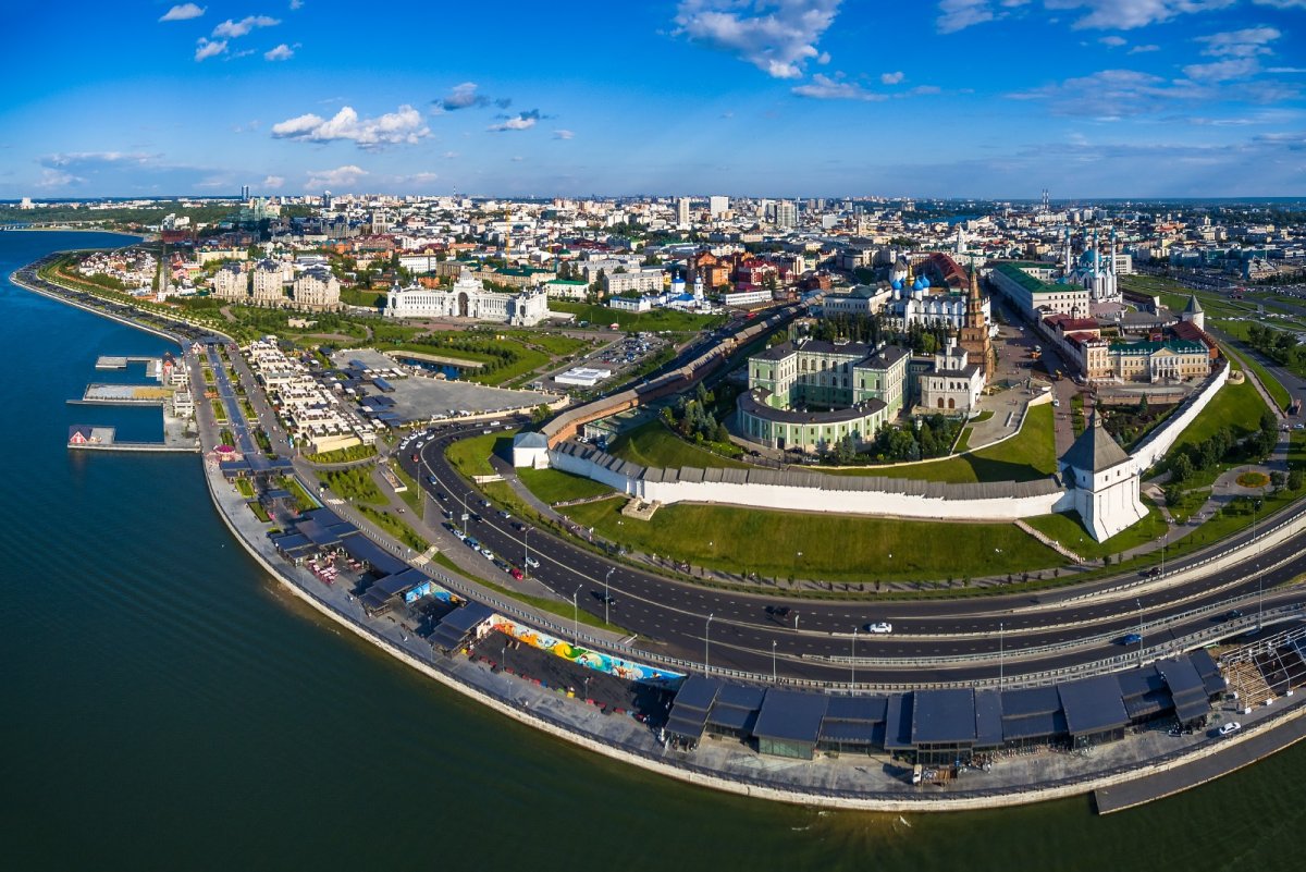 Казанский Кремль с высоты птичьего полета