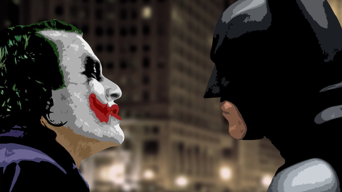 Бэтмен черный рыцарь Джокер