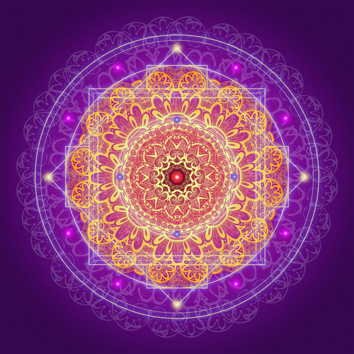 Мандала денежный магнит