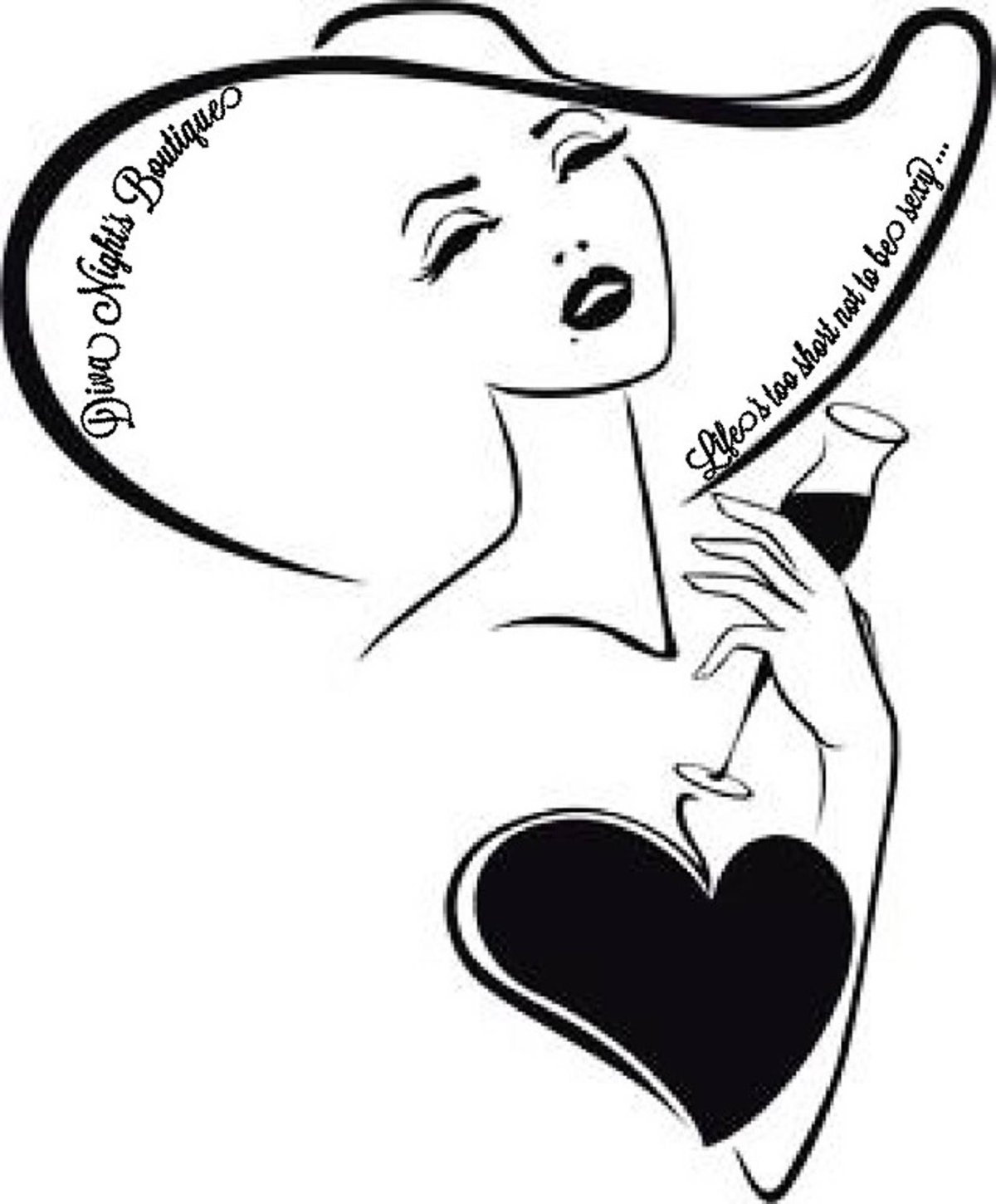 Силует девушкивплатье