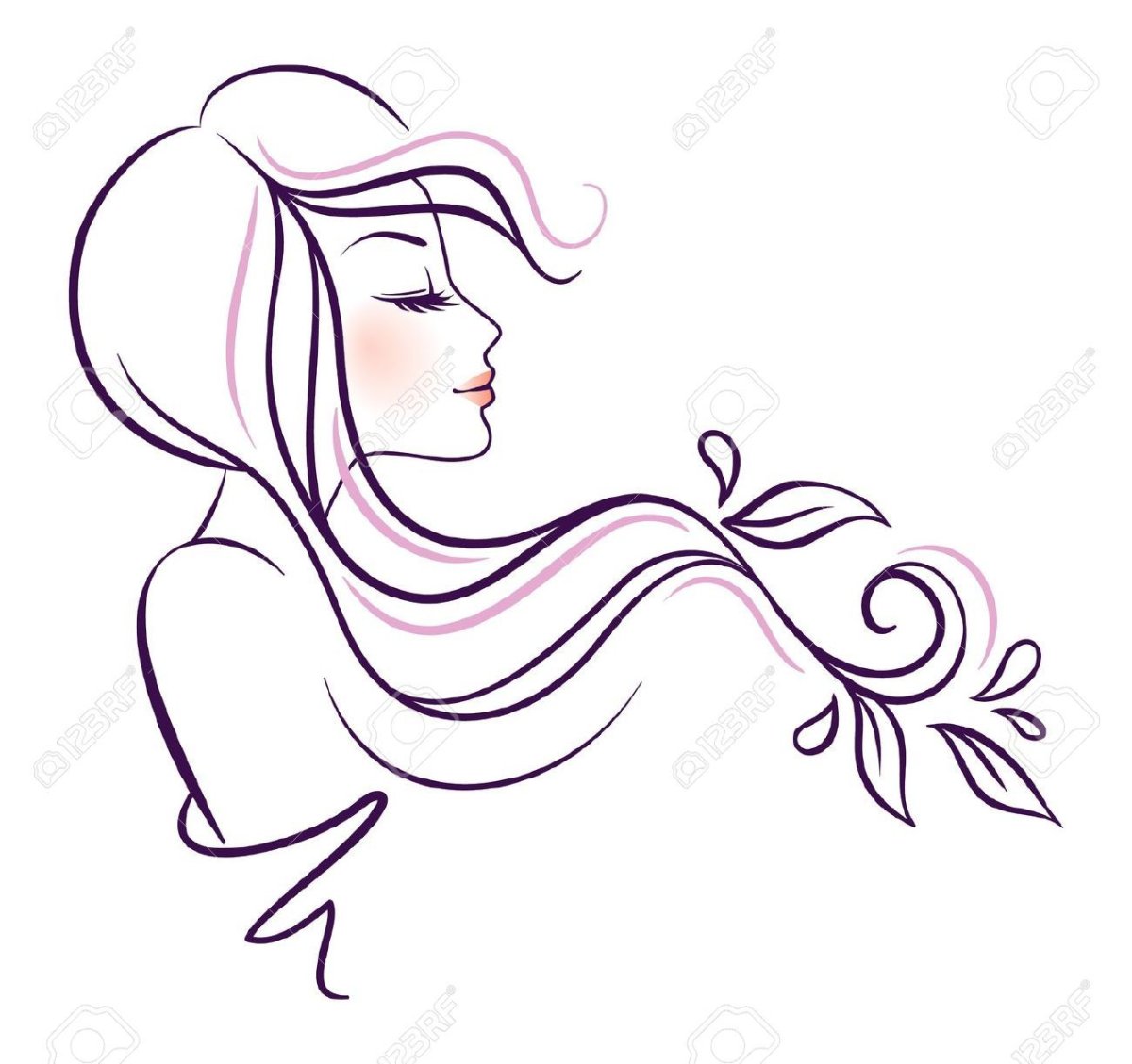 Контур женского тела