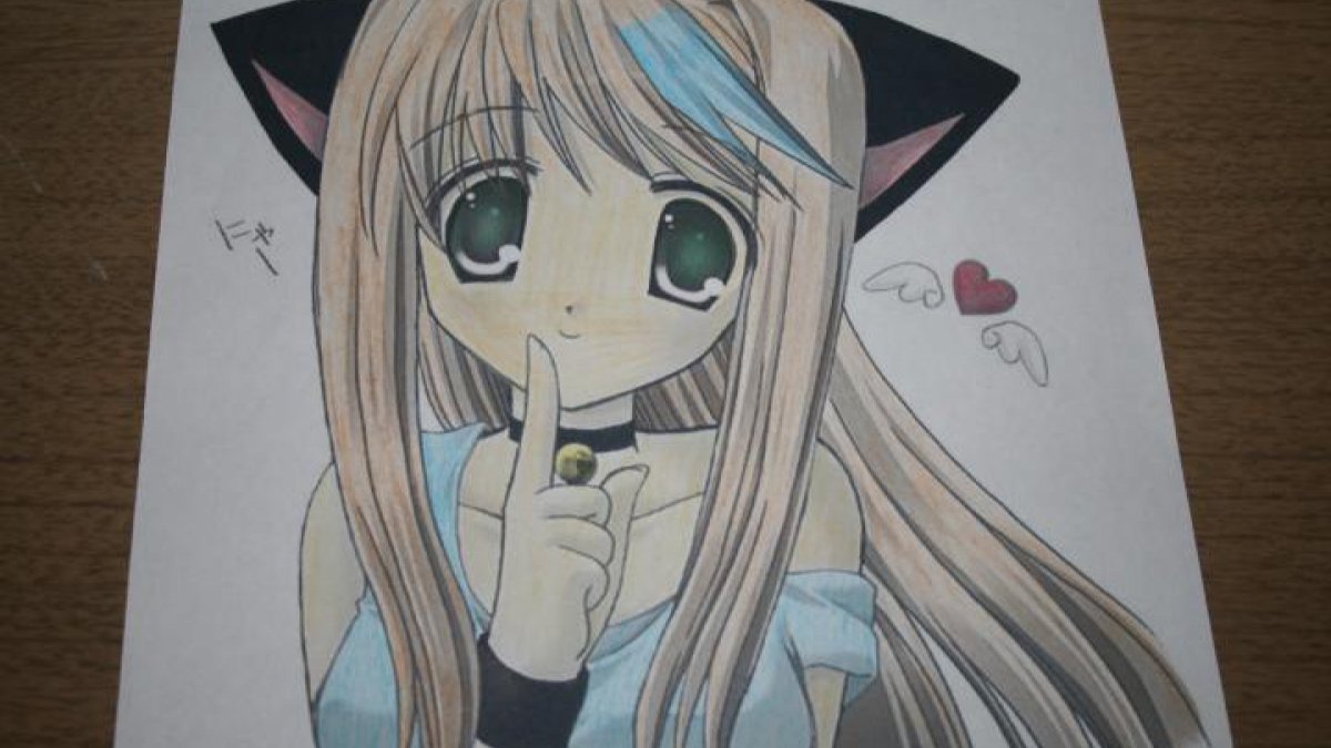 Рисунки начинающих художников аниме