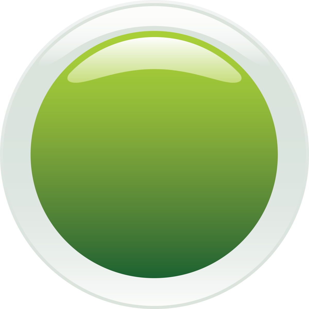 Значок круглый зеленый