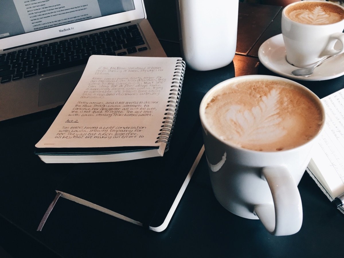 Чашка кофе на работе