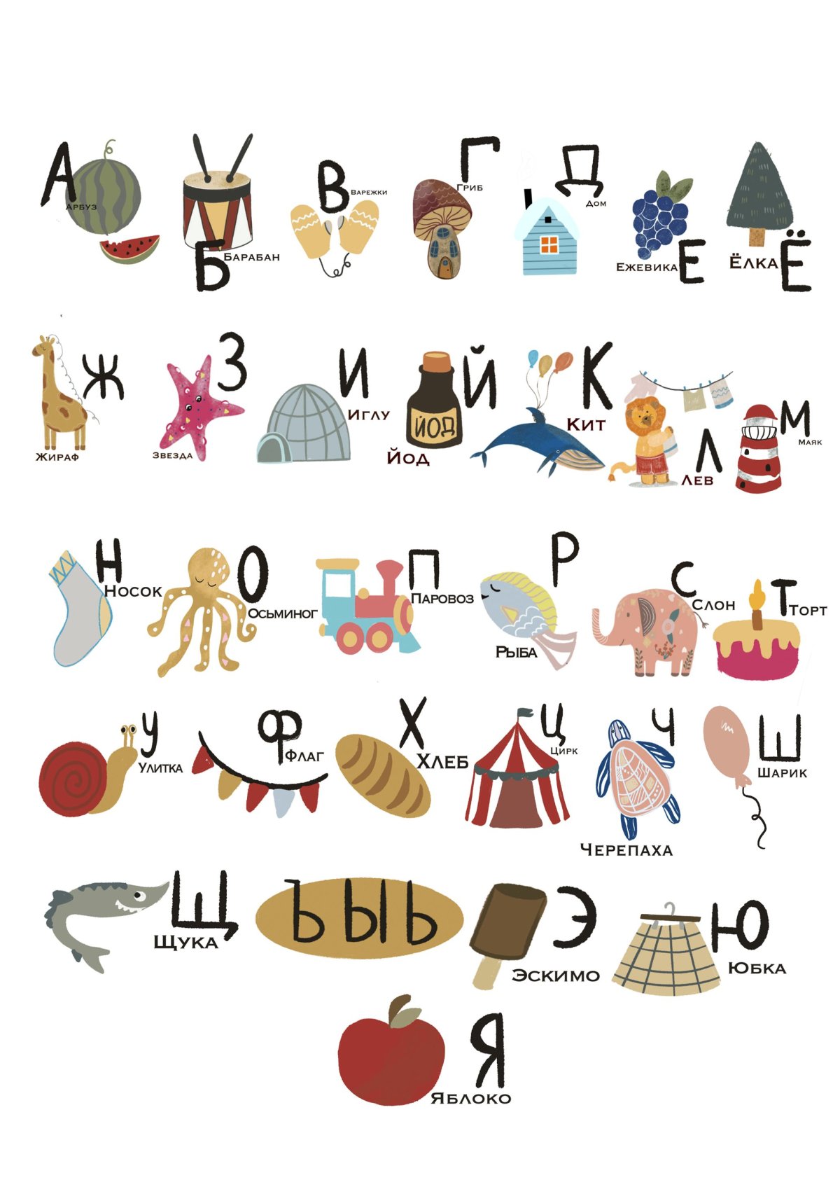 Постер алфавит