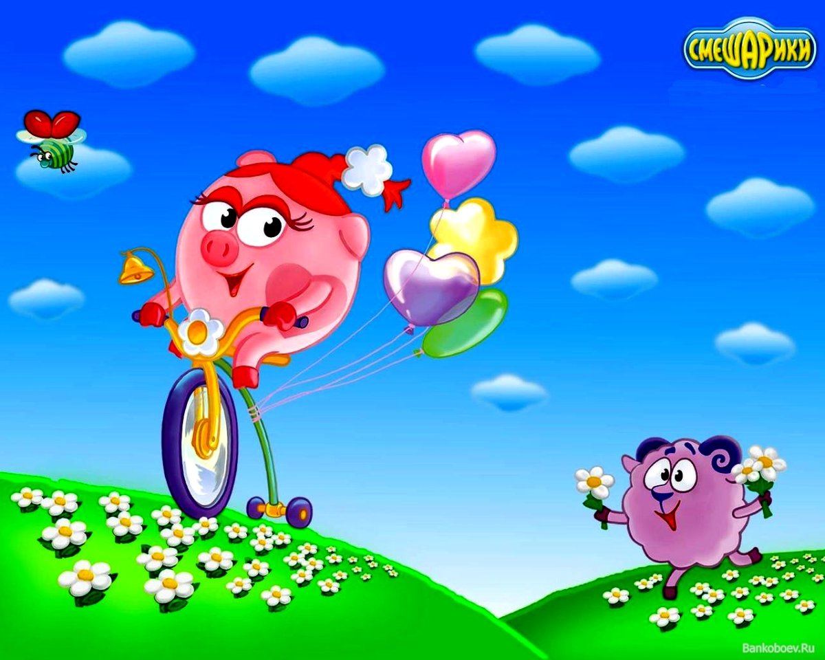 Фольгированный шар Смешарик Нюша