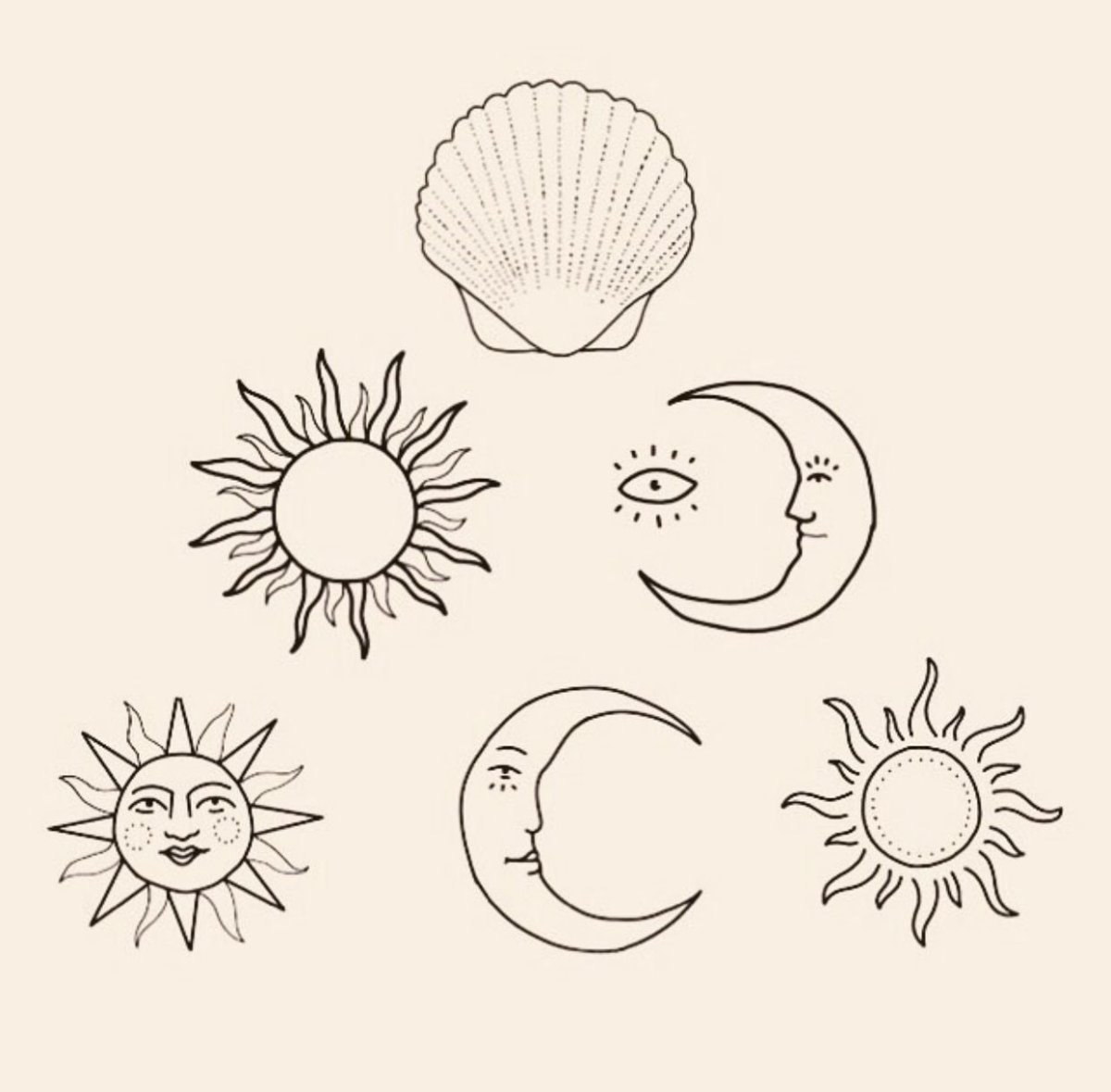 Солнце эскиз