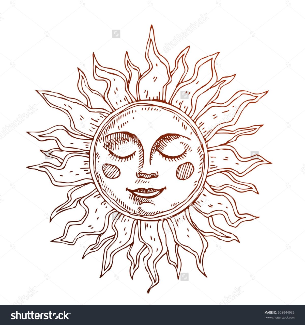 Символическое изображение солнца