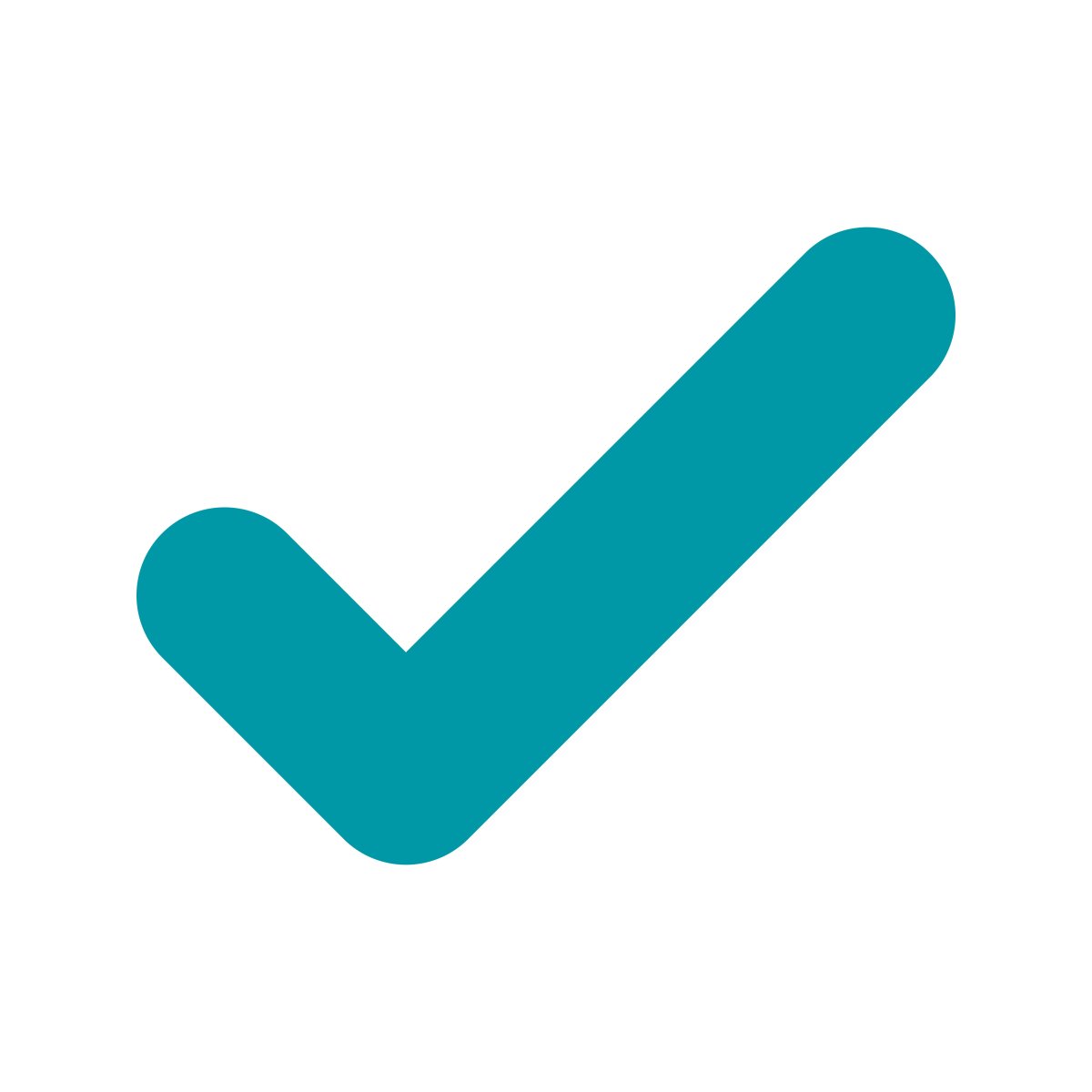 Бирюзовая галочка