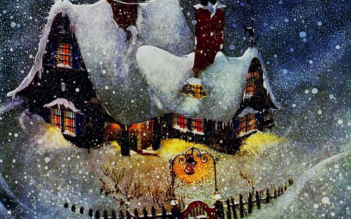 Волшебный зимний лес