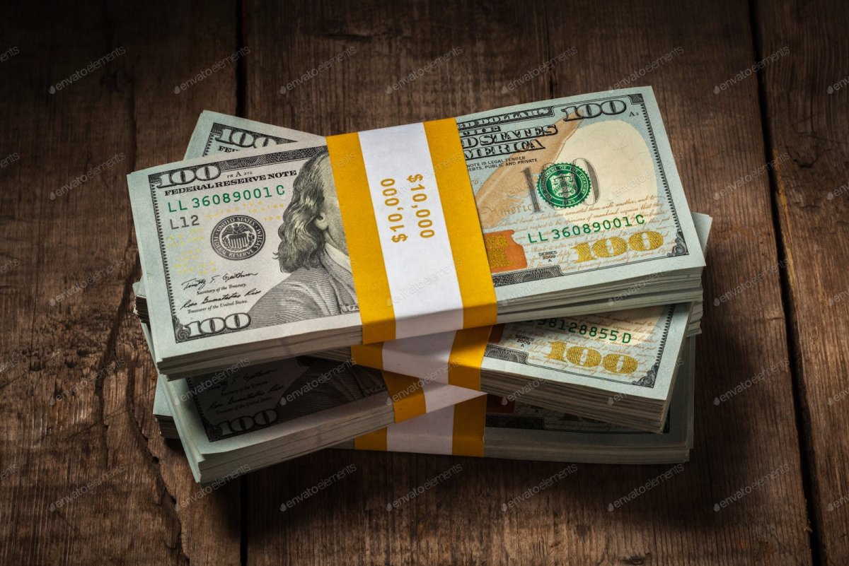 100 Долларовая купюра для печати