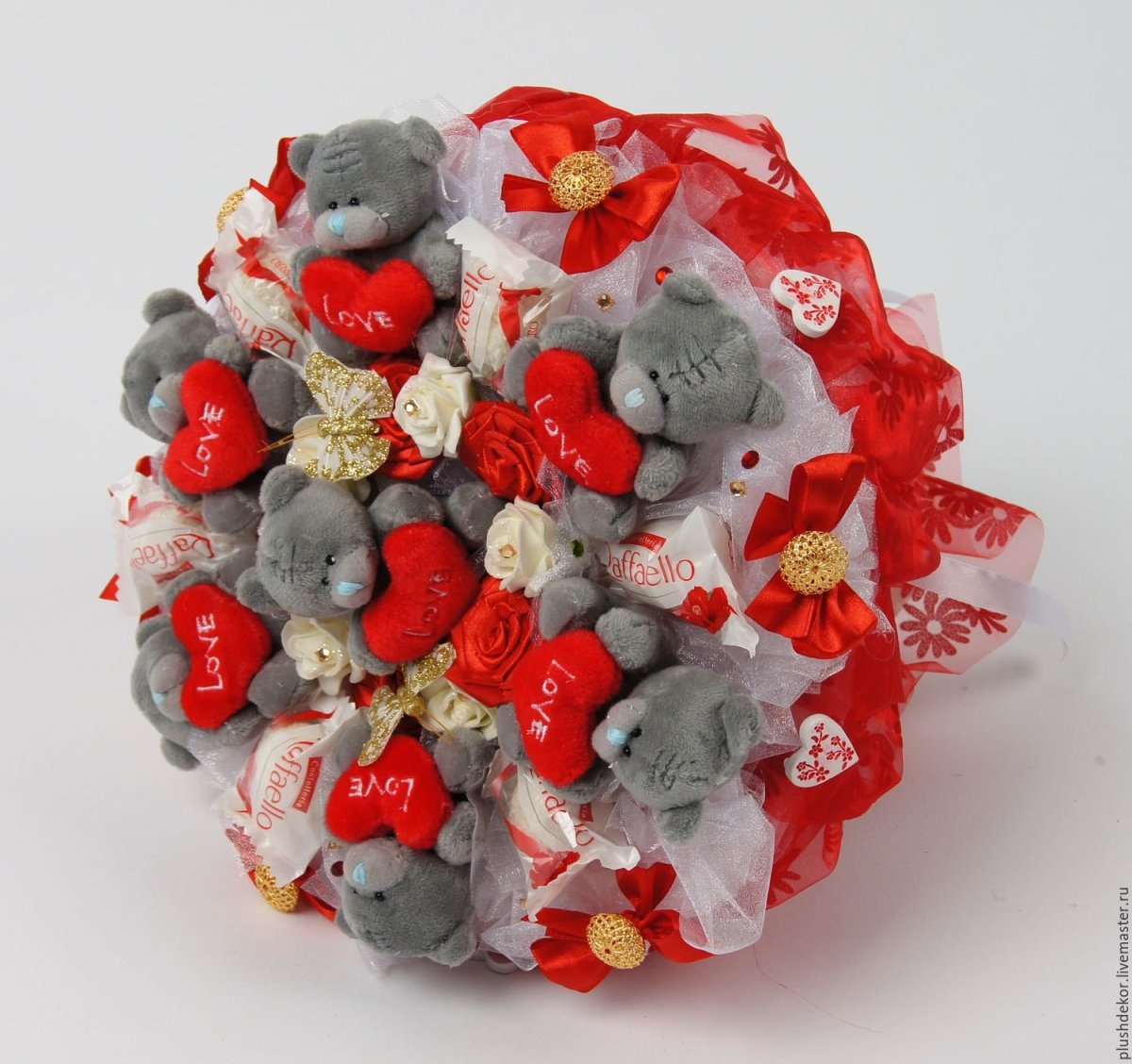 Мыльный букет с макаронами