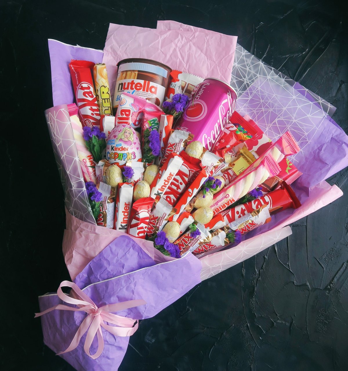 Сладкий букет из зефира