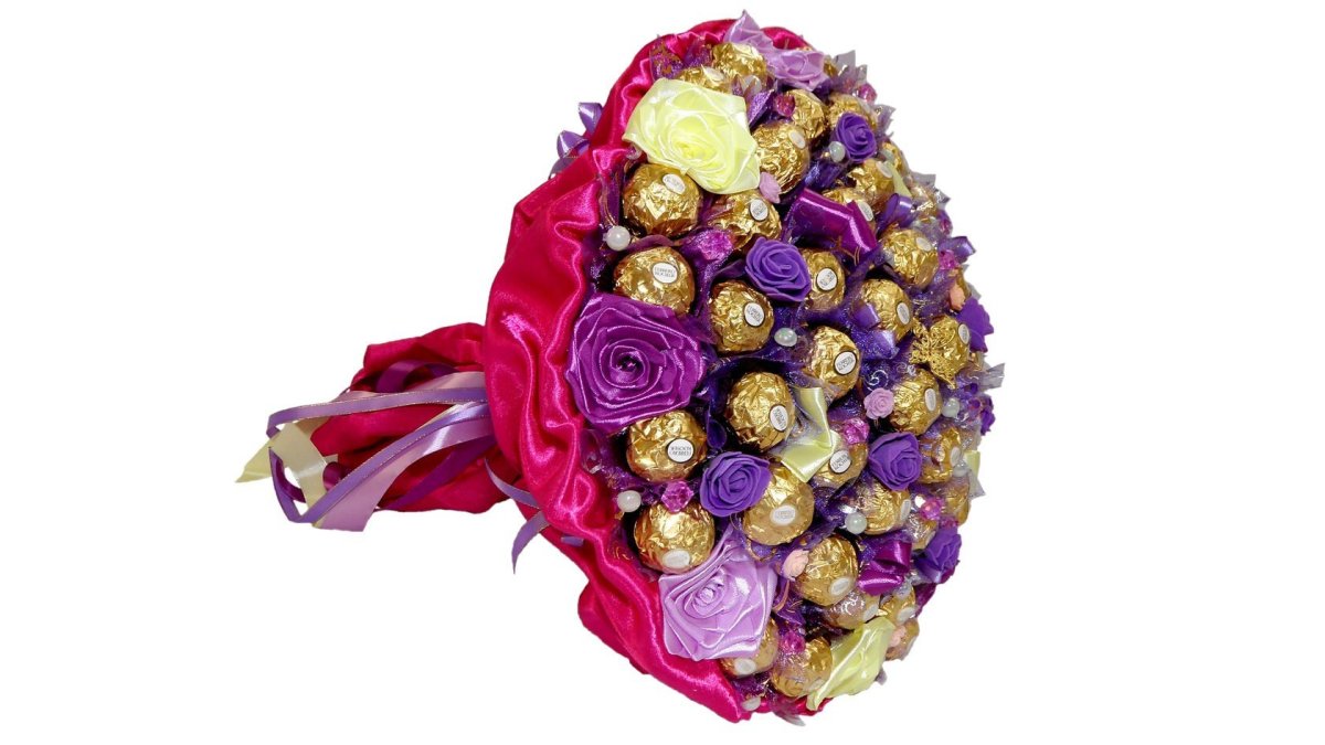 Цветы с конфетами