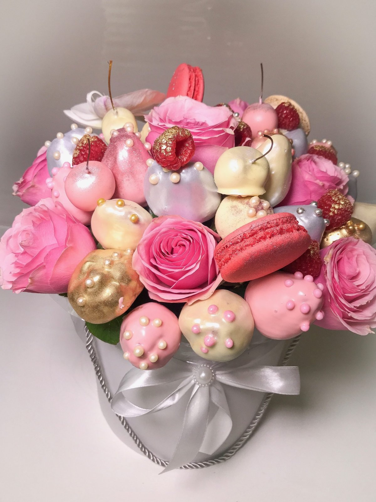 Букет из конфет синий