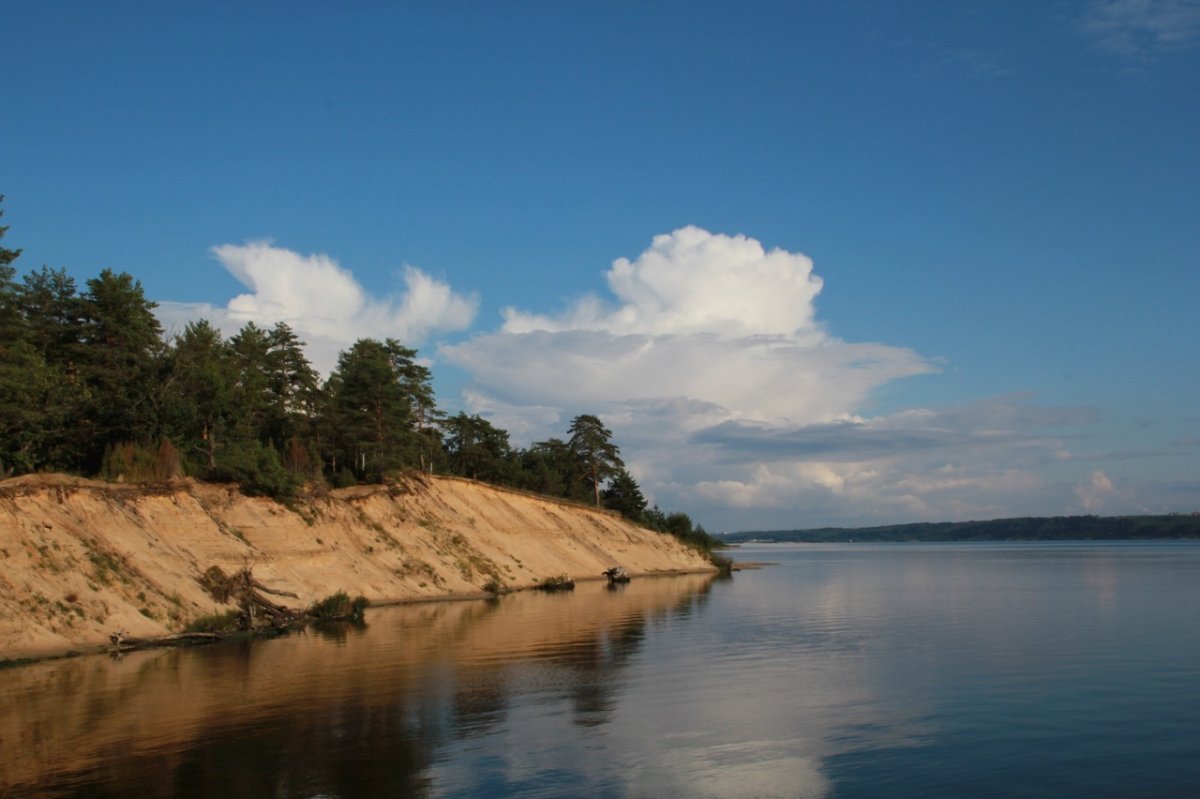 Река Волга Чебоксары