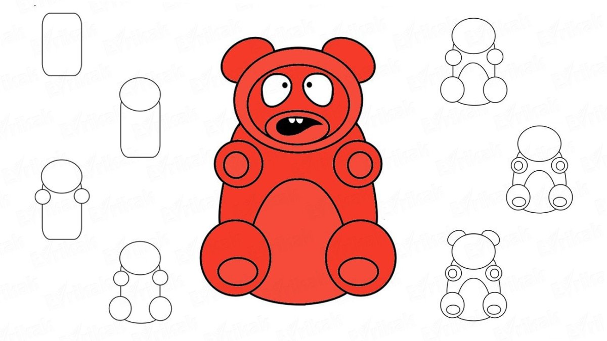 Футболка с желейными мишками Sweet Bears