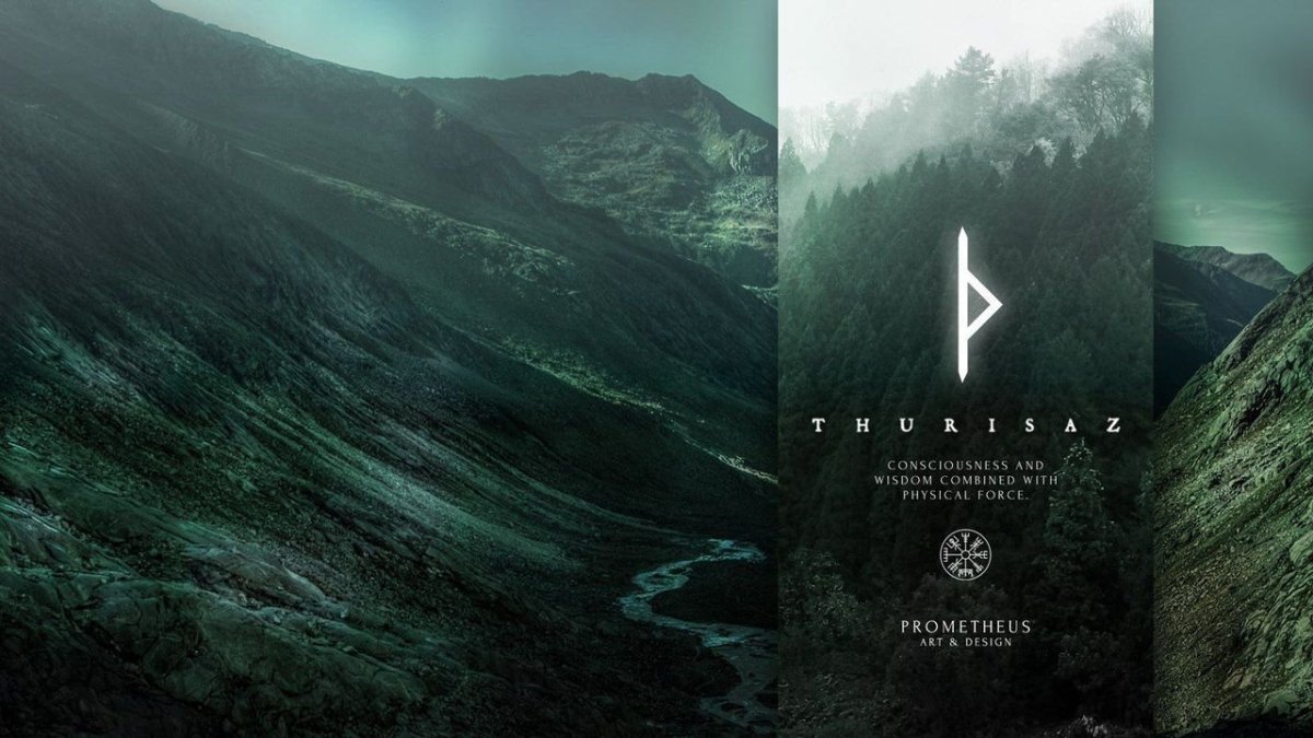 Скандинавские руны фон