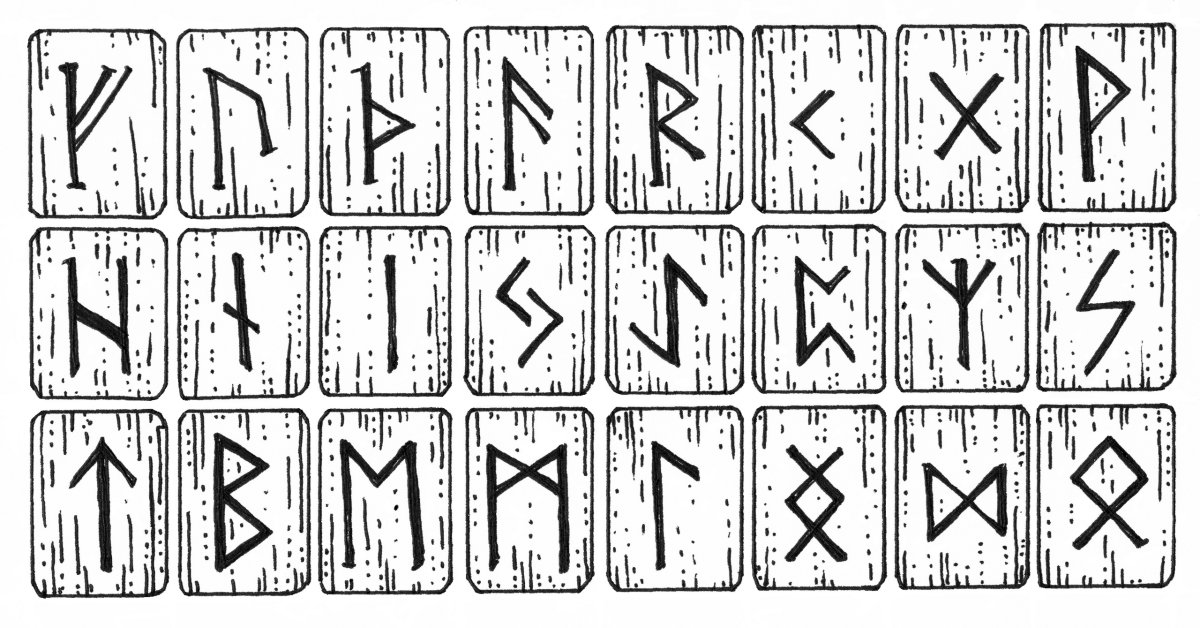 Скандинавские руны старший футарк