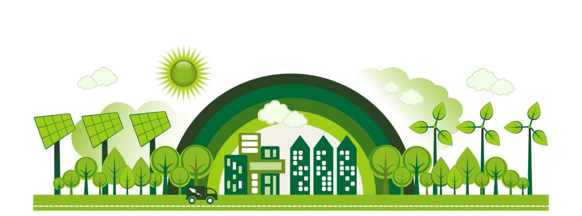 Чистый зеленый город