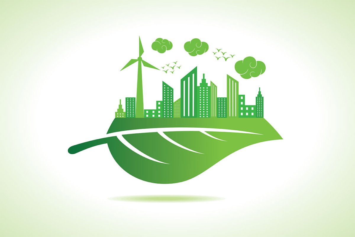 Рисованный город фон