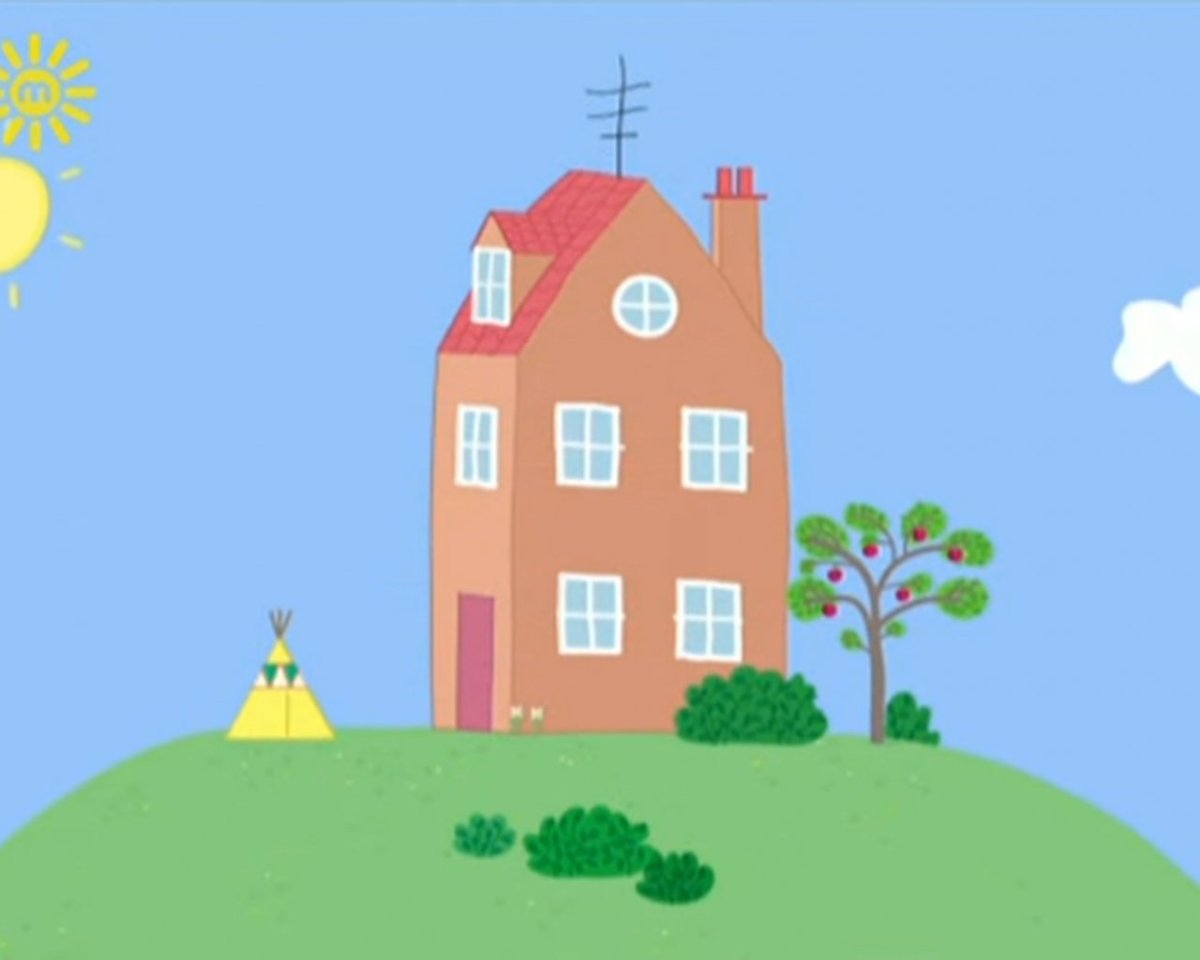 Домик свинки Пеппы вырезной