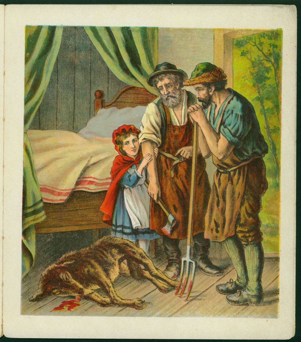 Красная шапочка и охотник арт