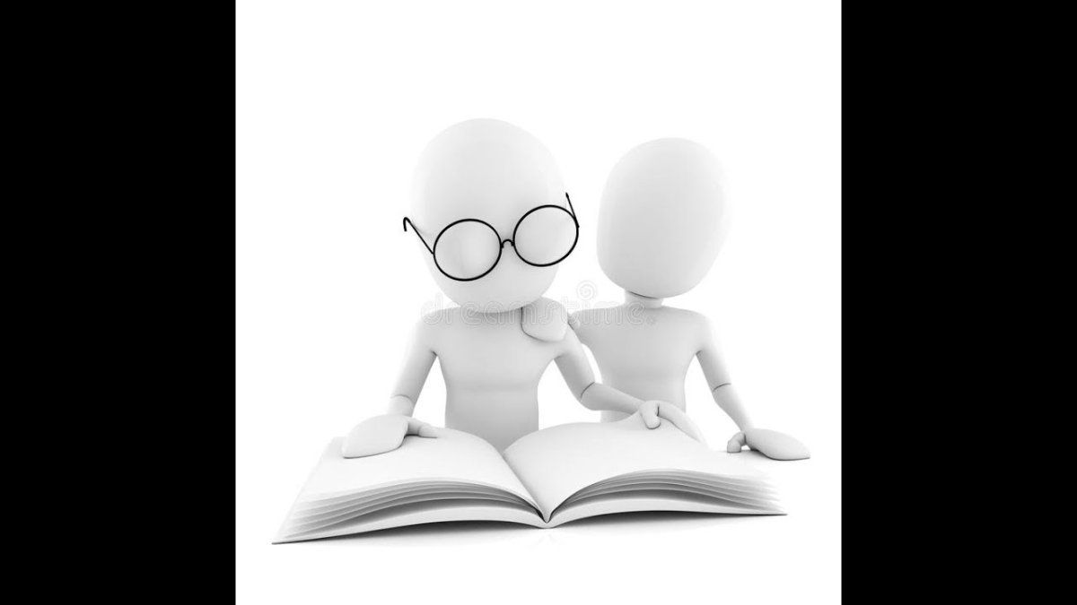 Белый человечек в очках