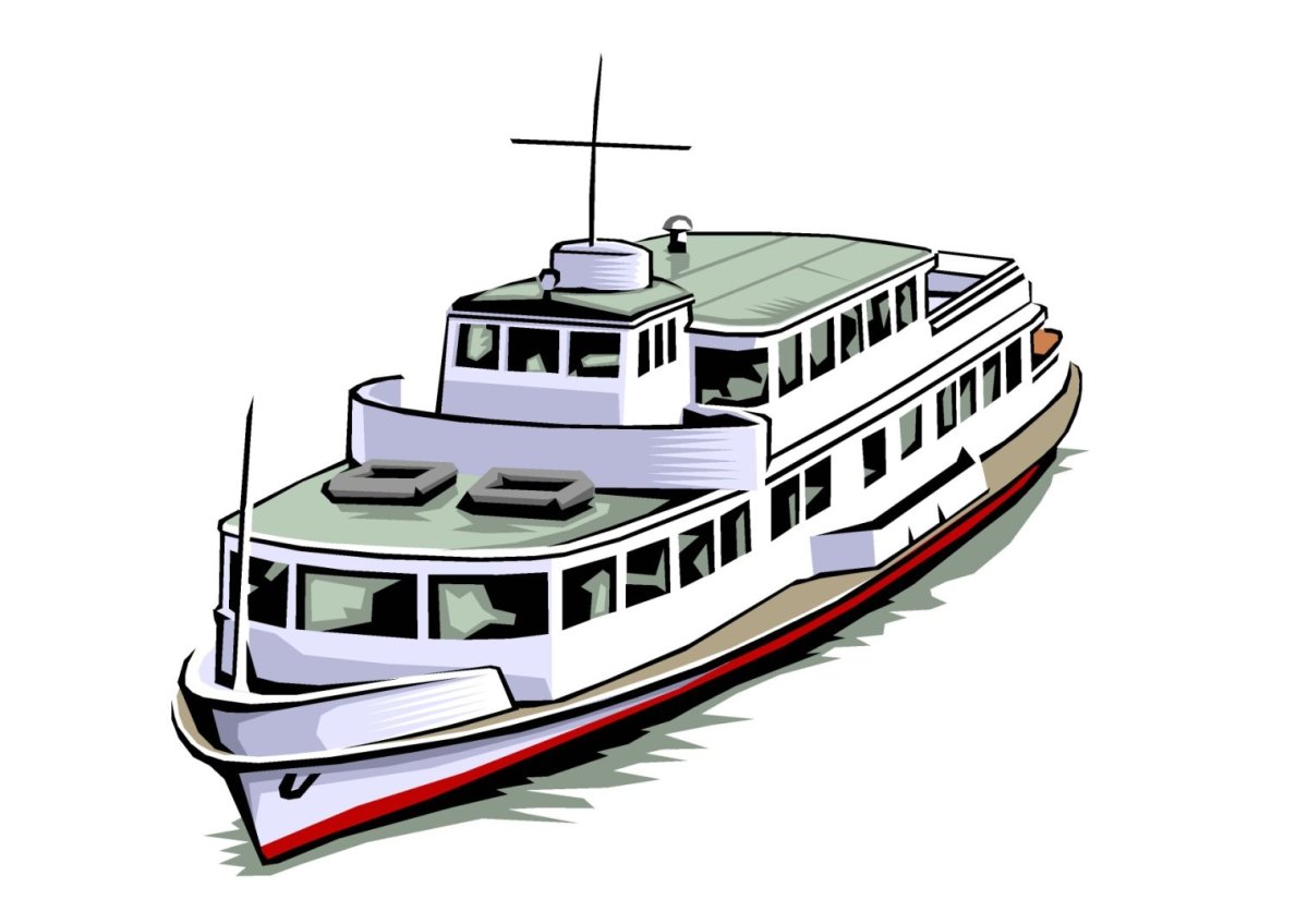 Вектор пароход транспорт сбоку