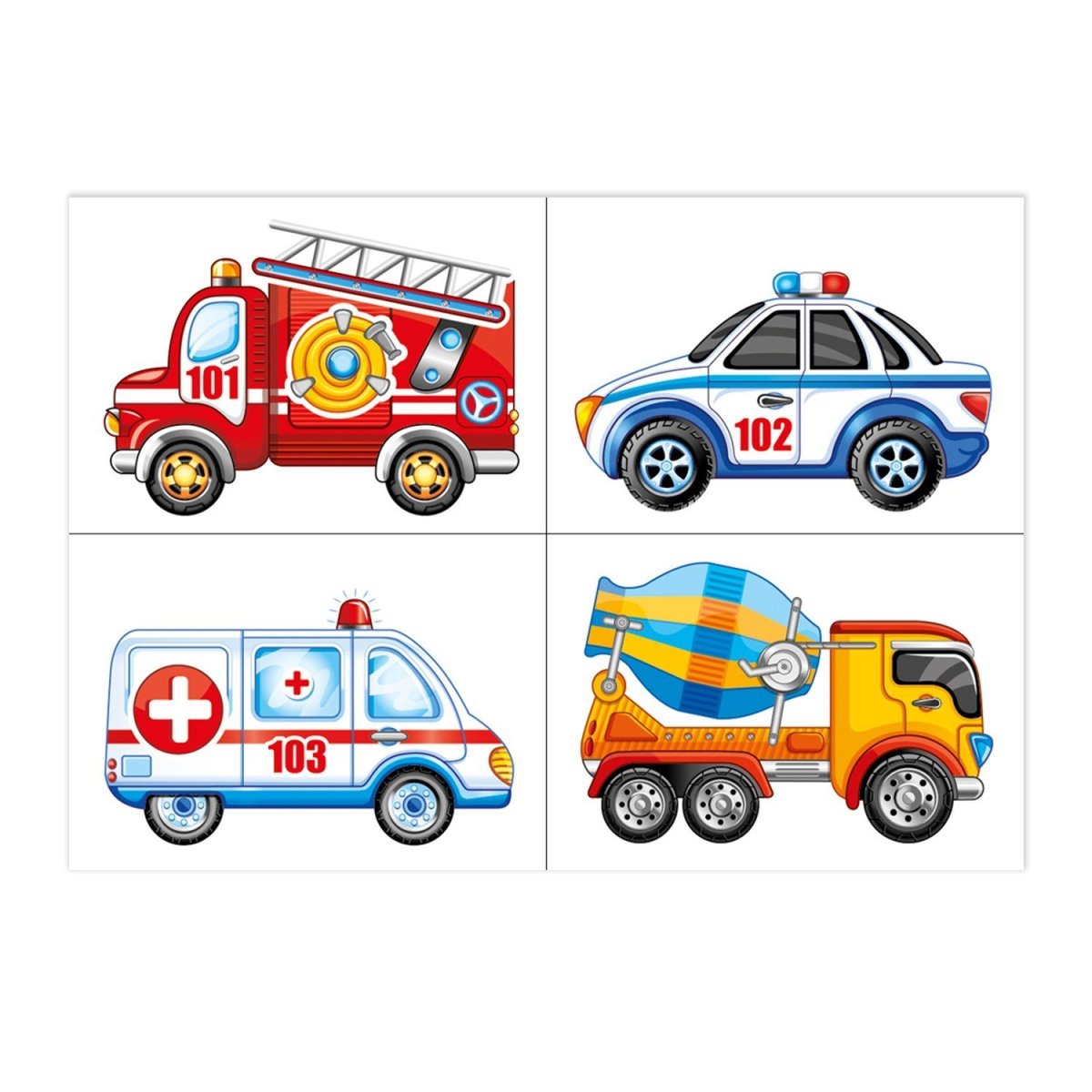 Скорая пожарная Полицейская машина