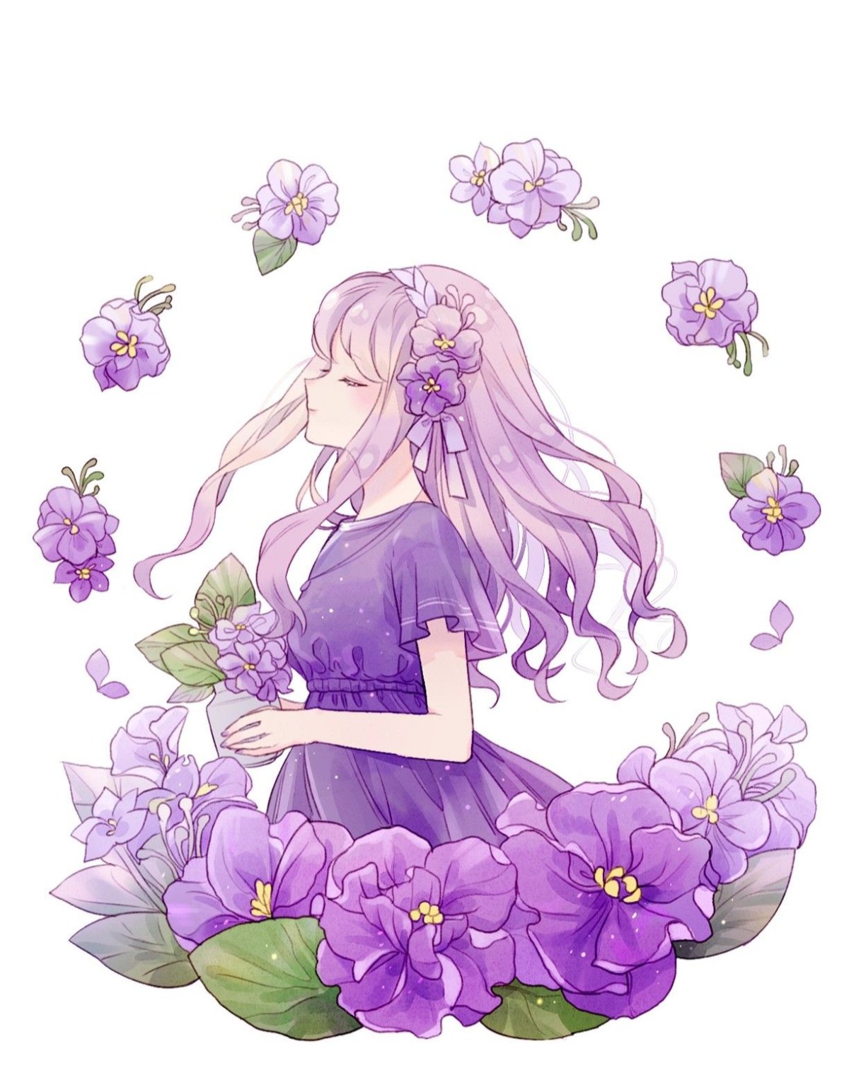 Аниме в цвете