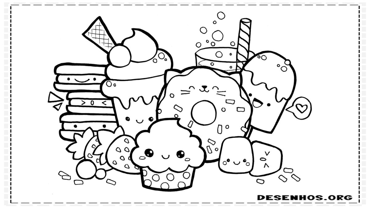 Раскраски вкусняшки