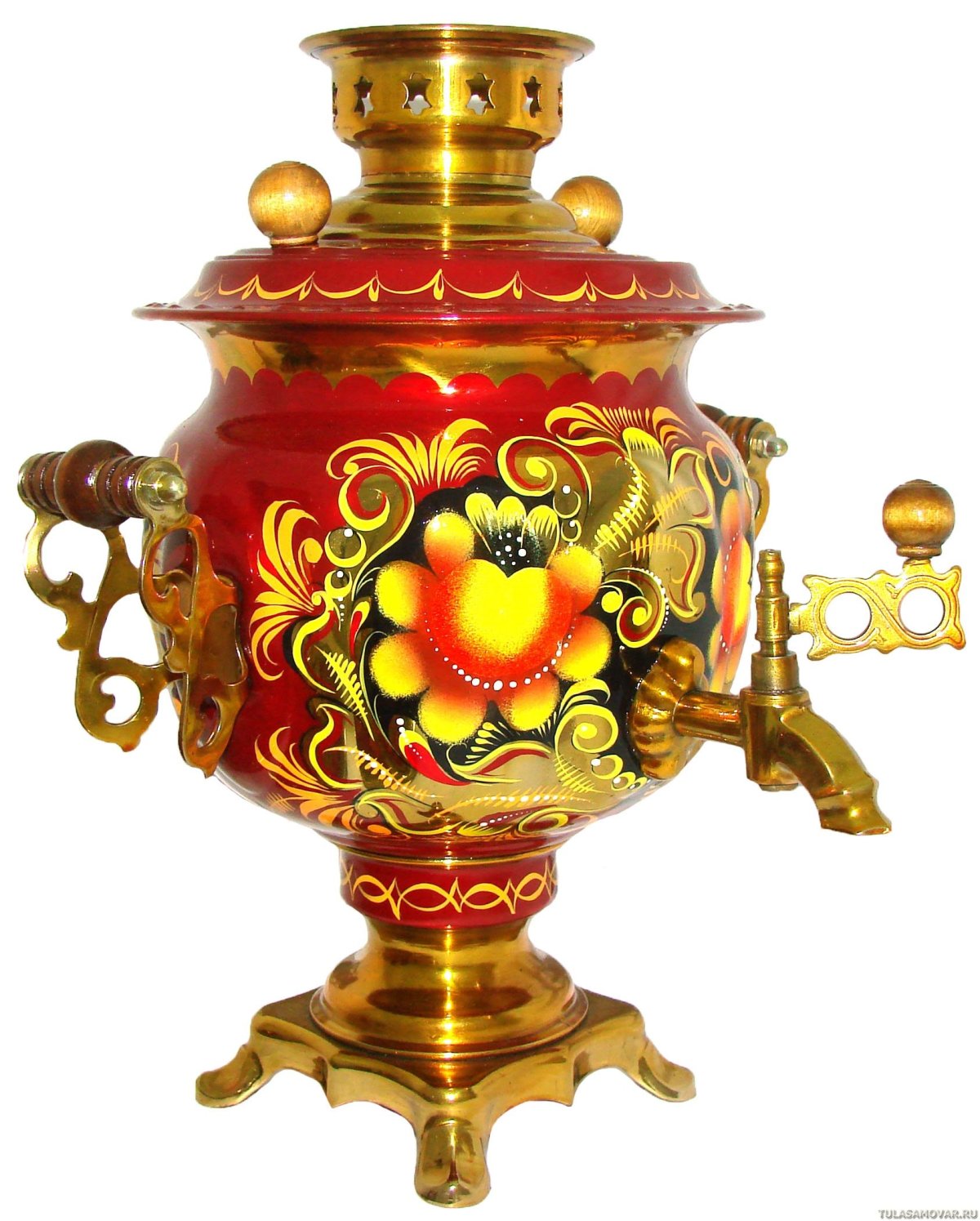 Хохлома самовар Кудринка