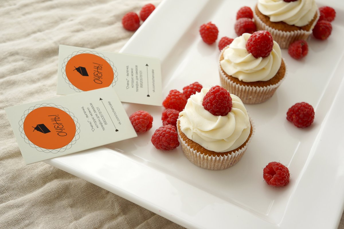 Визитки кондитерские изделия