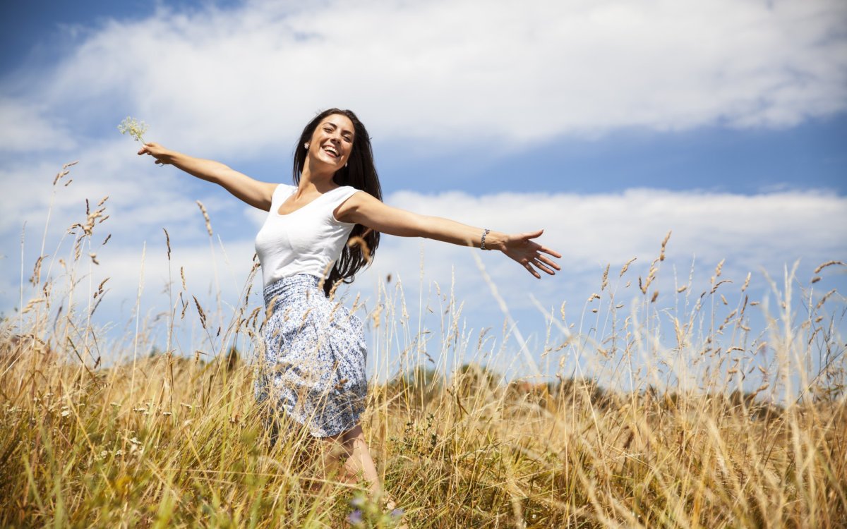 Девушка лето