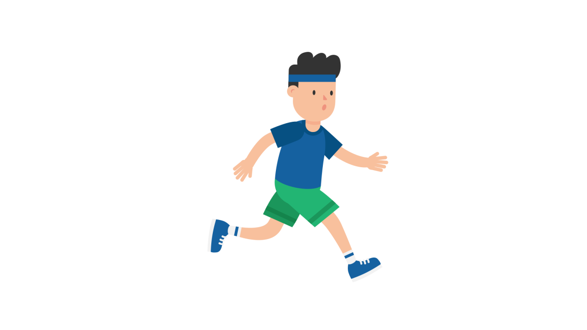 Нарисовать бегающих детей