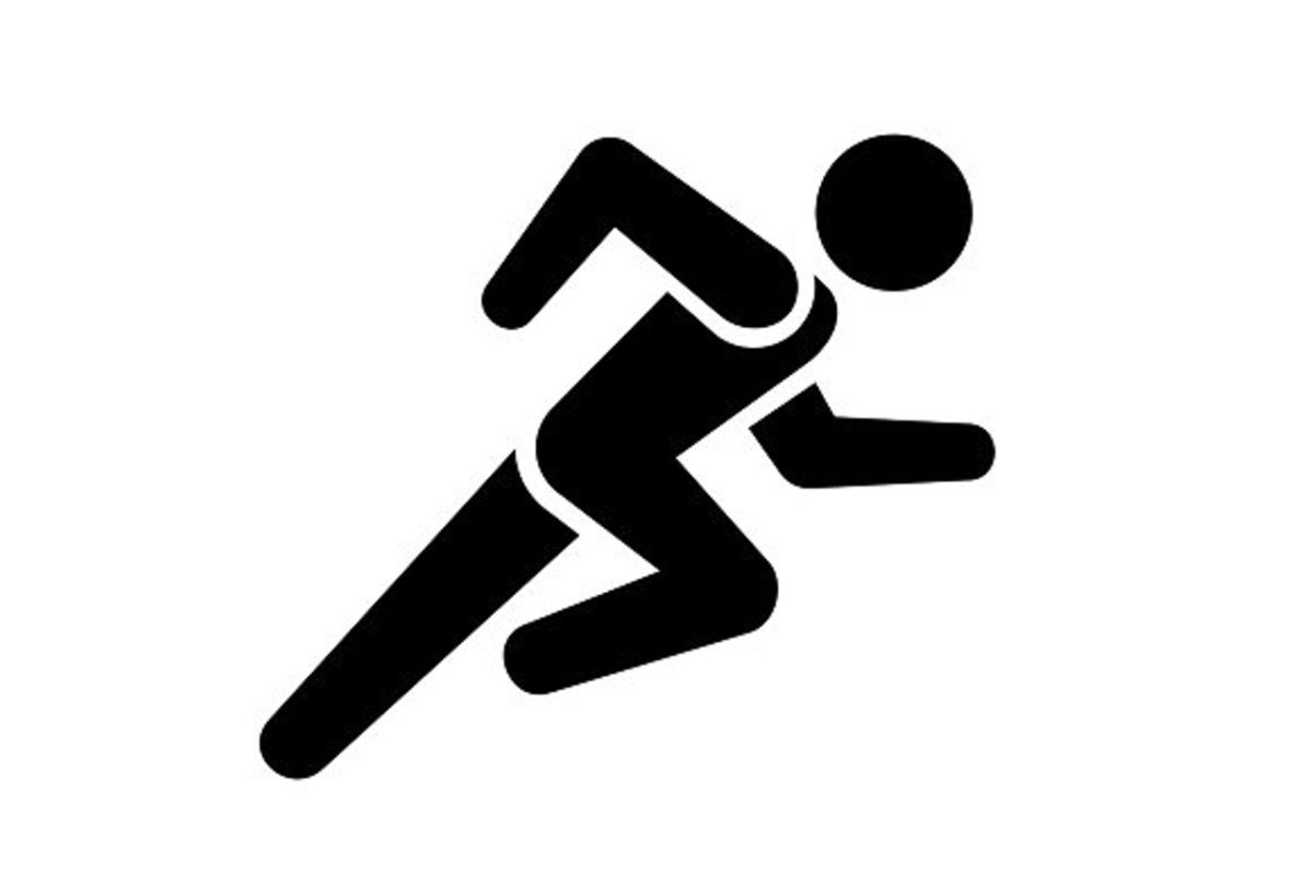 Фигурка бегущего человечка