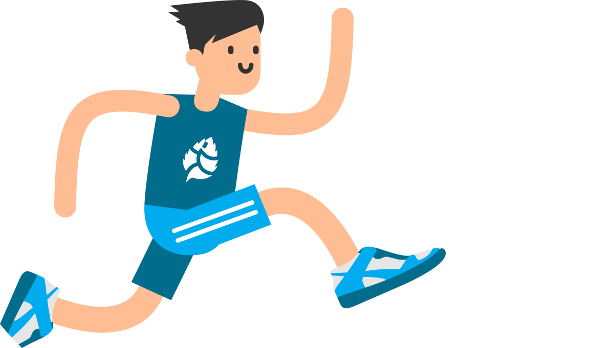 Дети бегают силуэт