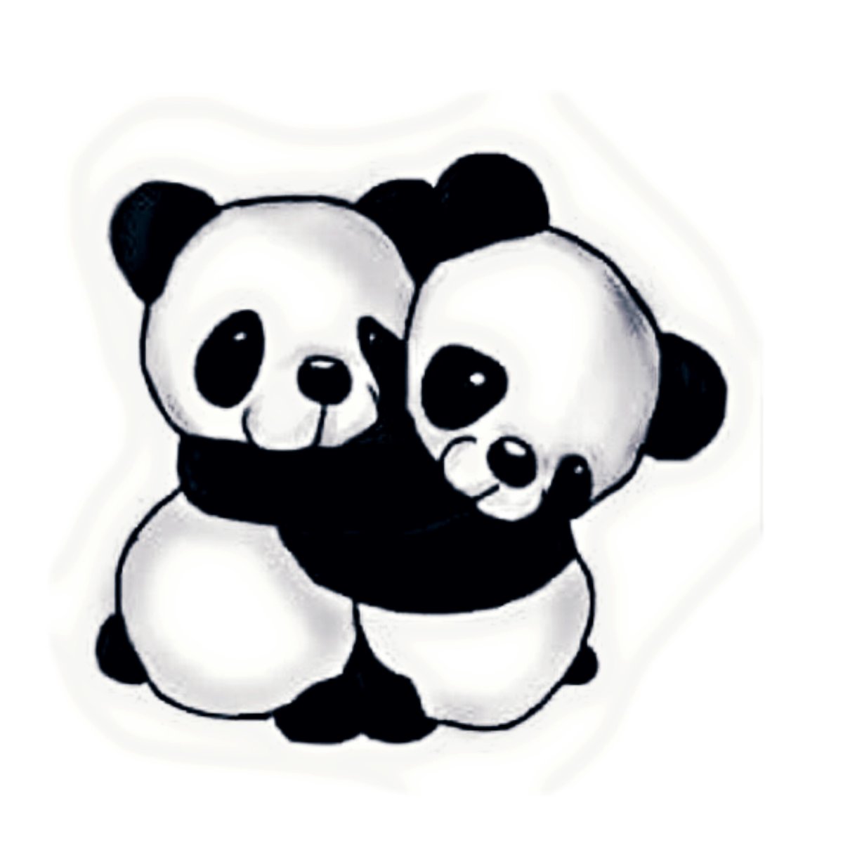 Панда рисунок