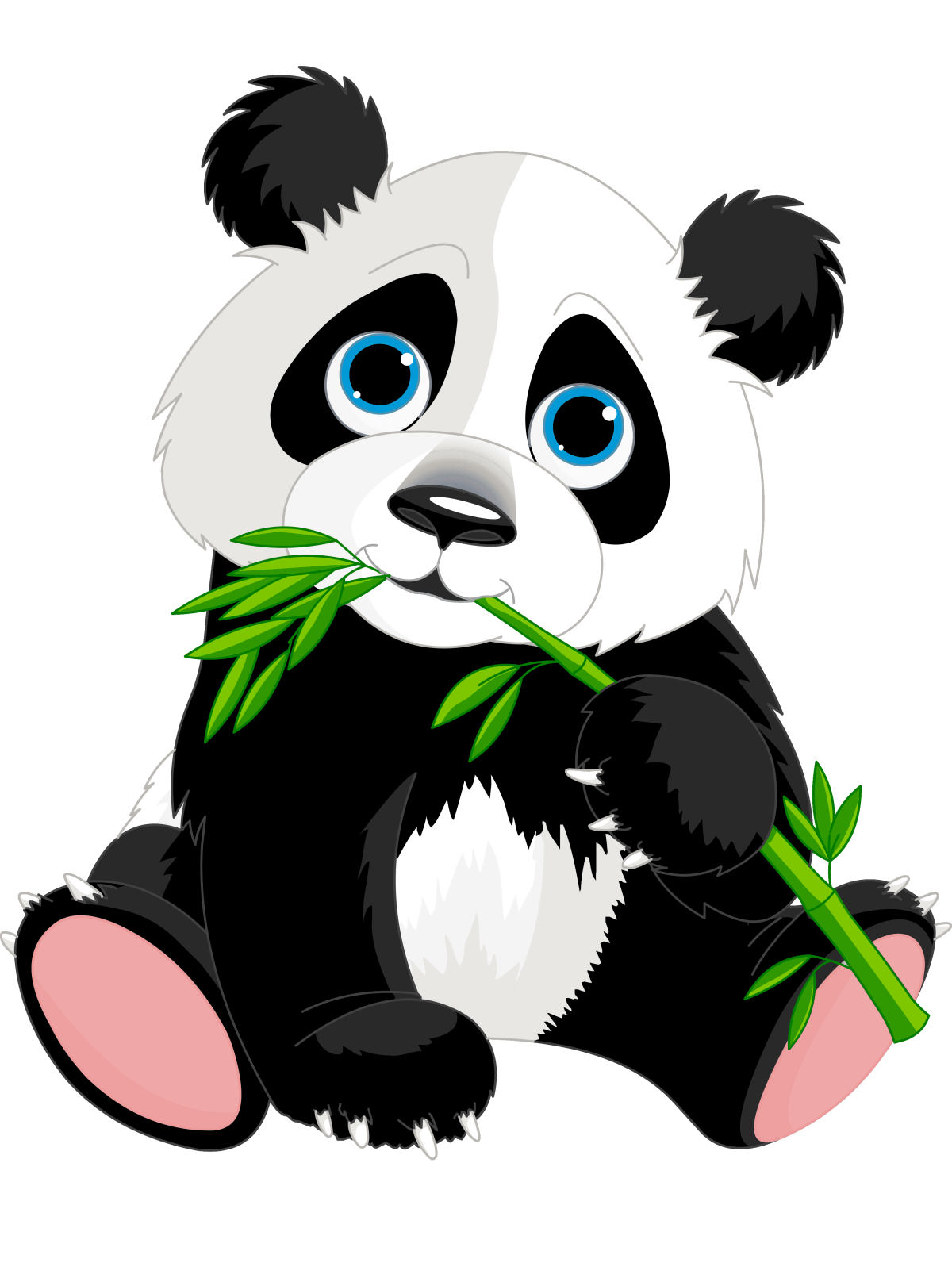 Морда панды рисунок