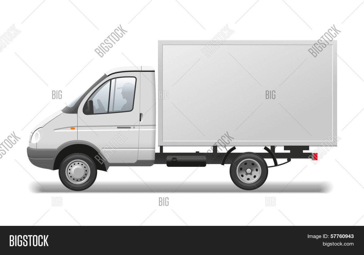 Газель белая борт сбоку