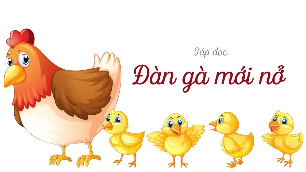 Курица с цыплятами для детей на белом фоне