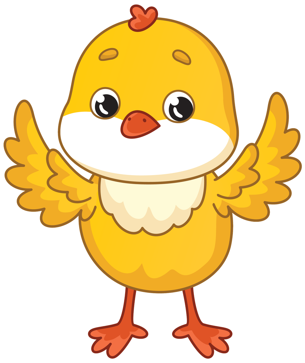 Цыпленок на прозрачном фоне