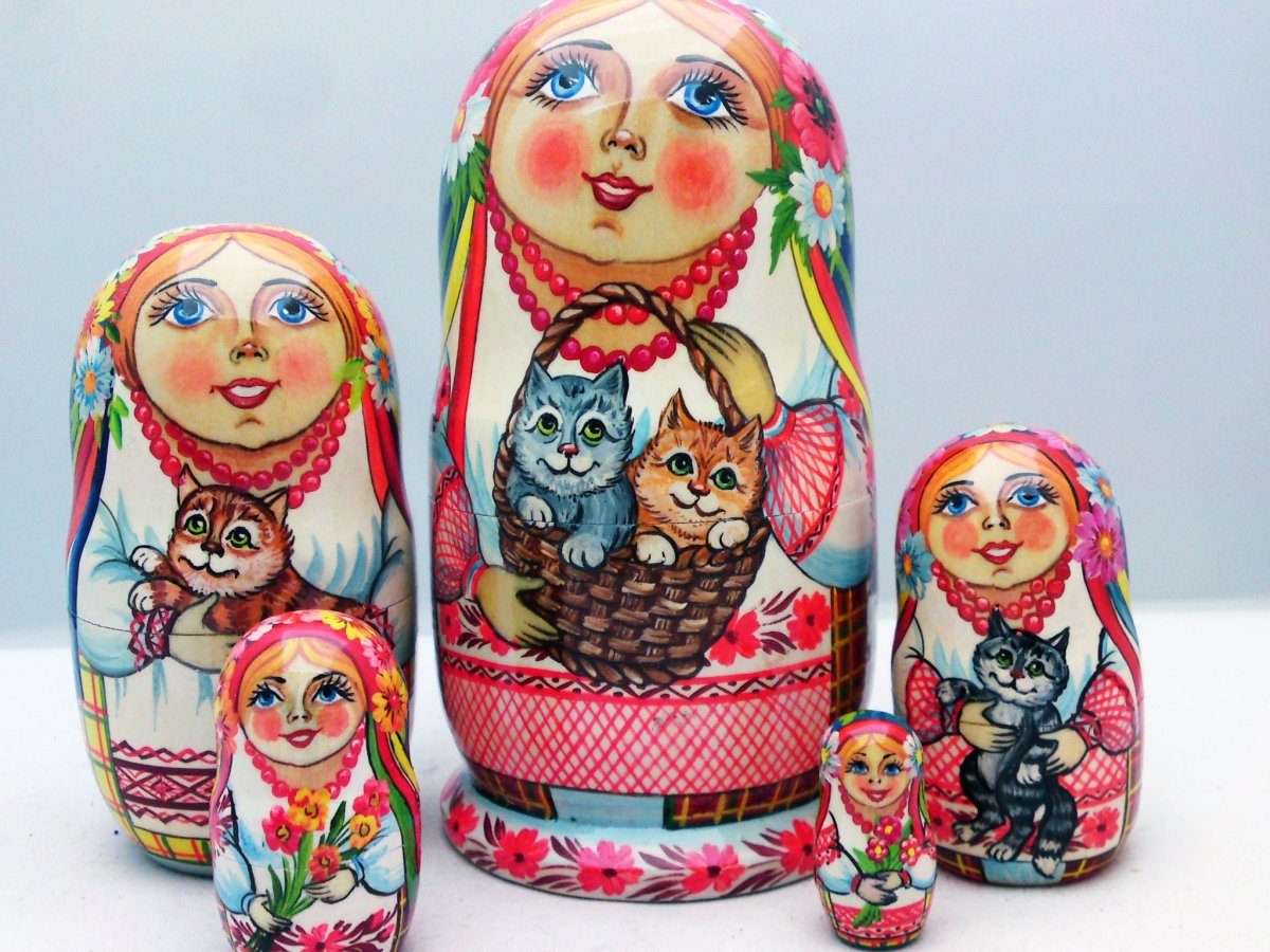 Матрешка с колосками