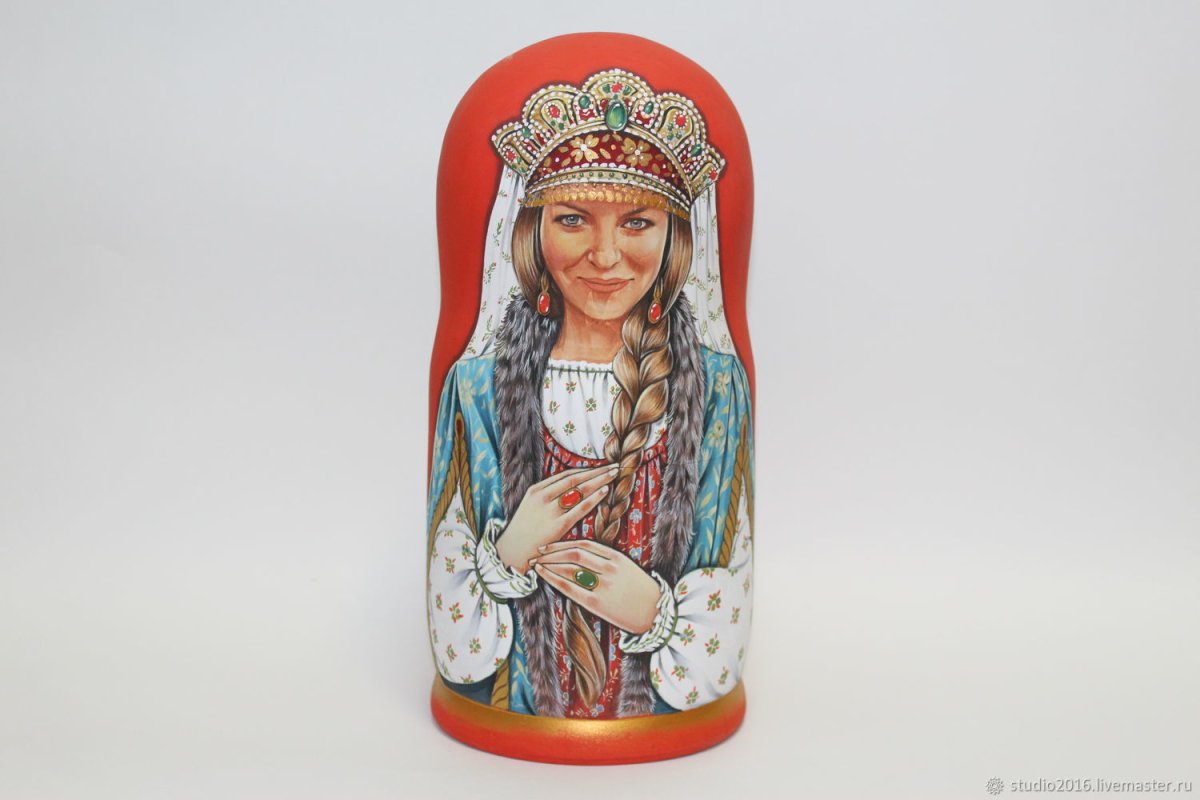 Матрешки с волосами