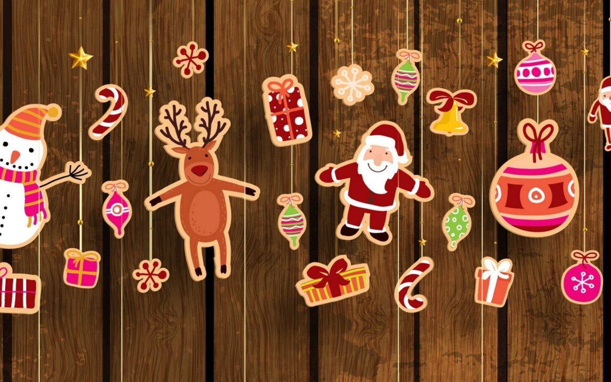 Необычный новогодний фон