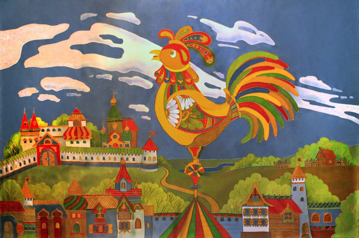 Золотой петушок живопись