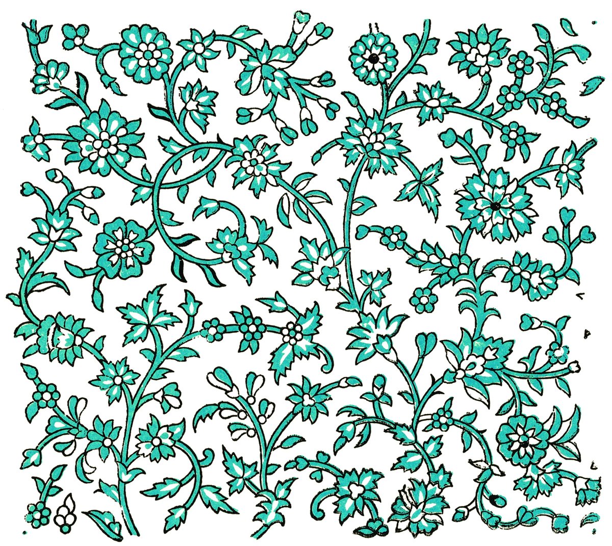 Геометрический и растительный орнамент