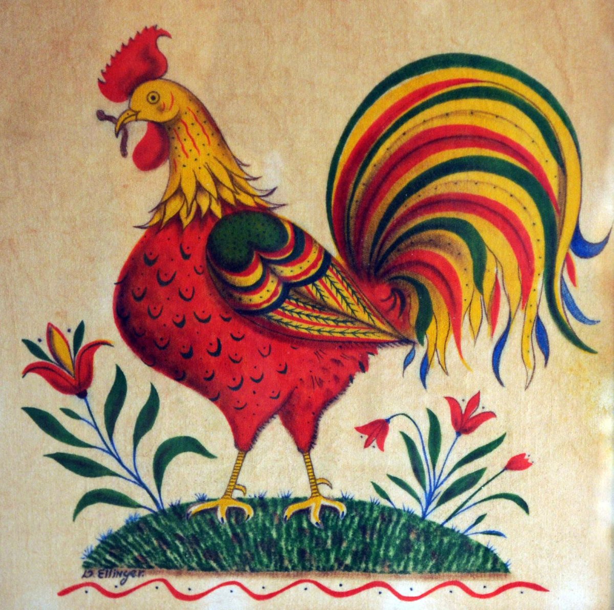 Жар птица из пластилина